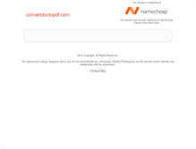 Tablet Screenshot of convertdoctopdf.com